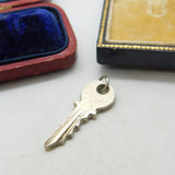 Sterling Silver Little Key Charm Pendant Vintage c1970