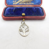 Sterling Silver Tree of Life Charm Pendant Vintage c1970
