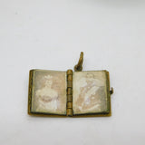 Brass & Enamel British Royal Souvenir Photobook Antique c1920 George V