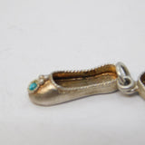 Sterling Silver Dancing Shoes Charm Pendant Vintage c1970