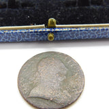 King William III Half-Penny Coin c1695 Very Worn Condition Antique