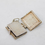 Sterling Silver Holy Bible Charm Pendant Vintage c1970