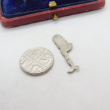 Sterling Silver Saxophone Music Instrument Charm Pendant Vintage c1970