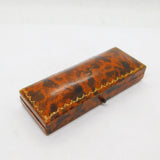 Edwardian Moroccan Tooled Leather Jewellery Box 'Reid & Sons, Newcastle' Antique