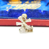 Sterling Silver Countryside Scene Charm Pendant Vintage c1970