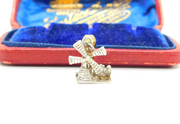 Sterling Silver Countryside Scene Charm Pendant Vintage c1970
