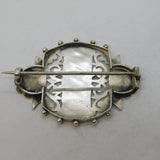 Victorian Aesthetic Movement Sterling Silver Sweetheart Brooch Antique