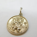 Sterling Silver St Christopher Travel Charm Pendant Vintage c1970s