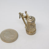 Sterling Silver Beer Stein Tankard Charm Pendant Vintage c1970