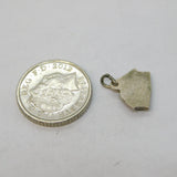 Sterling Silver Enamel Chalet Charm Pendant Vintage c1970s