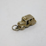 Sterling Silver Opening Old Car With Figure Inside Charm Pendant Vintage c1970