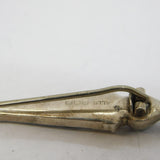 Scottish Sterling Silver, Granite & Citrine Dirk Brooch Antique 1921 Birmingham