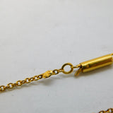 Victorian 9ct Yellow Gold Cable Link Chain Necklace Antique c1890s 18" Length