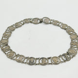 Edwardian Silver Plated Victoria & Edward Coin Crafted Panel Belt Antique c1910