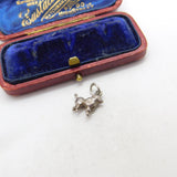 Sterling Silver Poodle Dog Charm Pendant Vintage c1970