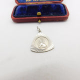Sterling Silver St Christopher Charm Pendant Vintage c1970
