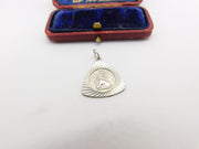 Sterling Silver St Christopher Charm Pendant Vintage c1970