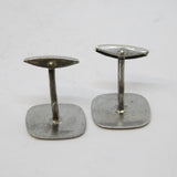 Pair of Sterling Silver Square Gents Cufflinks Vintage 1978 Birmingham