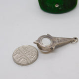 Sterling Silver Pearl Drop Charm Pendant Vintage c1970