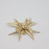 Sterling Silver Filigree Maltese Cross Charm Pendant Vintage c1970