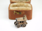 Sterling Silver Fortune Tellers Wagon Charm Pendant Vintage c1970