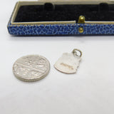 Sterling Silver & Enamel Kent Crest Charm Pendant Vintage c1970