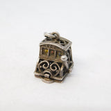 Sterling Silver Nuvo Coins in the Cash Register Charm Pendant Vintage c1970