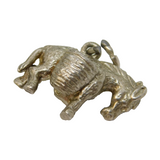 Sterling Silver Donkey with Baskets Charm Pendant Vintage c1970