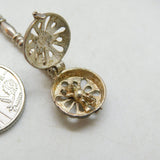 Sterling Silver Victorian Bed Warmer Charm Pendant Vintage c1970