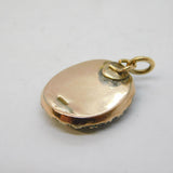 Georgian 9ct Rose Gold, Almandine Garnet & Seed Pearl Drop Pendant Antique c1790