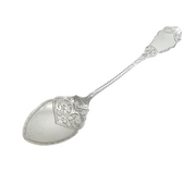 Victorian Sterling Silver Floral Pattern Sugar Spoon Antique 1897 Chester