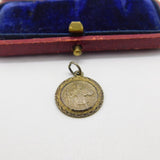 Sterling Silver St Christopher Charm Pendant Vintage c1970