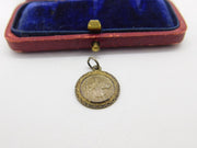 Sterling Silver St Christopher Charm Pendant Vintage c1970