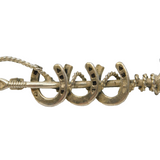 Sterling Silver, Horseshoe & Hunting Crop Stock Pin Brooch Vintage