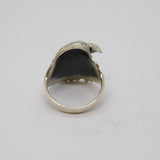 Sterling Silver Eagle Bird Of Prey Statement Ring Vintage c1970 Size Q 1/2