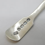 George IV Sterling Silver 'W' Initial Tea Caddy Spoon Antique 1823 London
