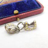 Sterling Silver Woman's Two Piece Bikini Novelty Charm Pendant Vintage c1970