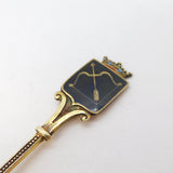 Swedish Sterling Silver Gilt & Enamel Saggitarius Teaspoon Antique c1930