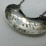 Edwardian Sterling Silver Whisky Tot Decanter Label Antique 1910 Birmingham
