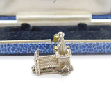 Sterling Silver Opening Wedding Couple in the Church Charm Pendant Vintage c1970