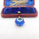 Sterling Silver and Coloured Glass Miniature Vase Charm Pendant Vintage c1970