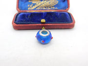 Sterling Silver and Coloured Glass Miniature Vase Charm Pendant Vintage c1970