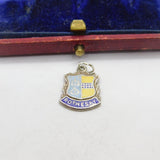 Sterling Silver and Coloured Enamel Travel Shield 'Rothesay' Charm Vintage c1970