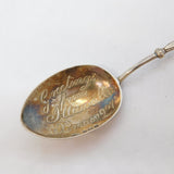 Edwardian Sterling Silver & Enamel 'Illawalla' Souvenir Spoon Antique 1907