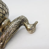 Cast Silver Plated Novelty Duck Bottle Stopper Vintage c1980s