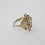Sterling Silver Native American Chief Band Ring Vintage c1990 Size U