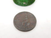 George III Copper Halfpenny Coin 1799 Antique Fair Condition