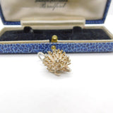 Sterling Silver Prickly Hedgehog Charm Pendant Vintage c1970