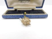 Sterling Silver Prickly Hedgehog Charm Pendant Vintage c1970