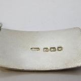 Sterling Silver Floral Pattern Panel Bracelet Antique 1945 London Art Deco